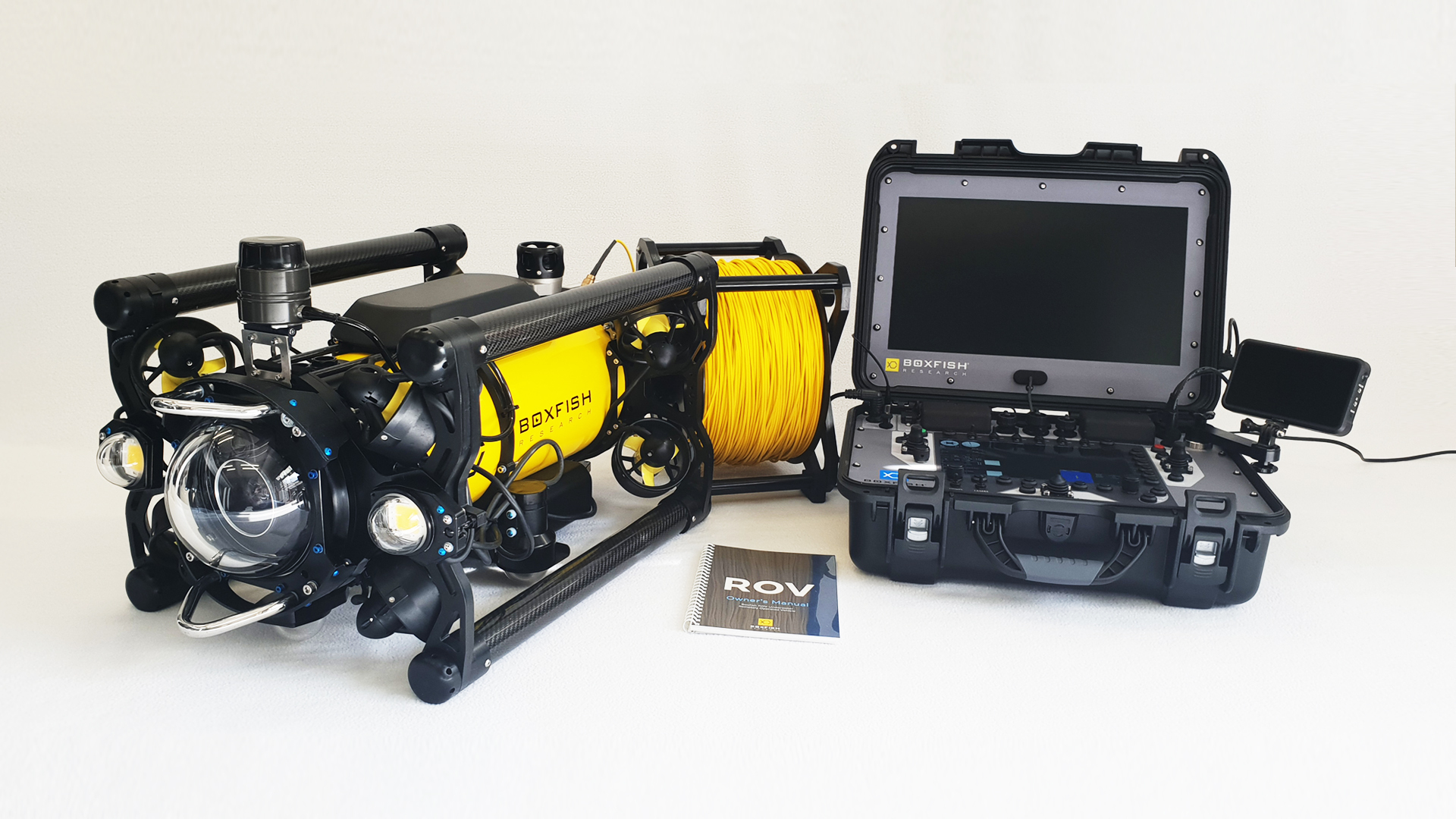 Boxfish ROV observation-class ROV for underwater asset inspections.