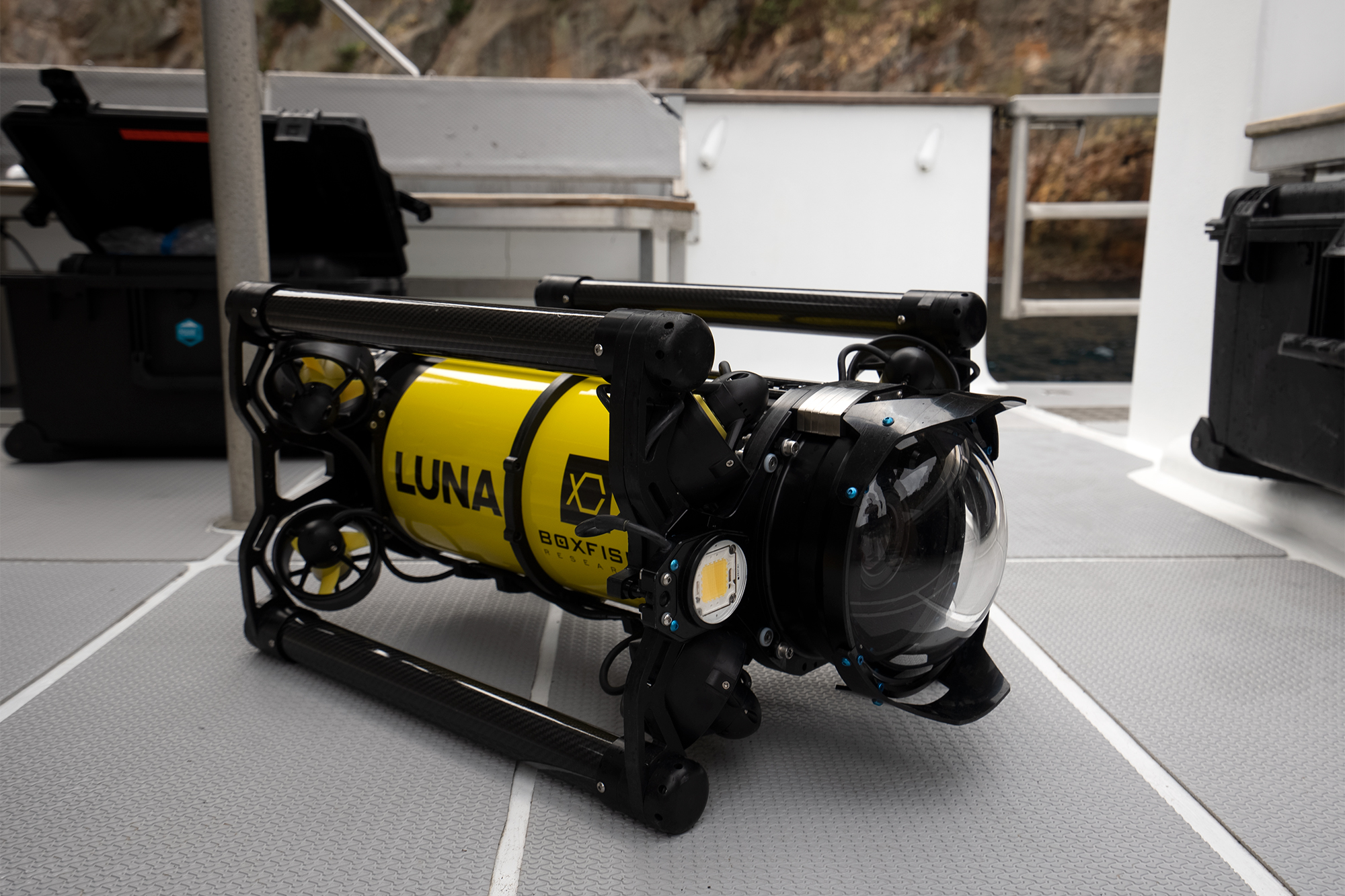 Boxfish Luna on deck. Image for Hutchwilco NZ Boat Show 2022