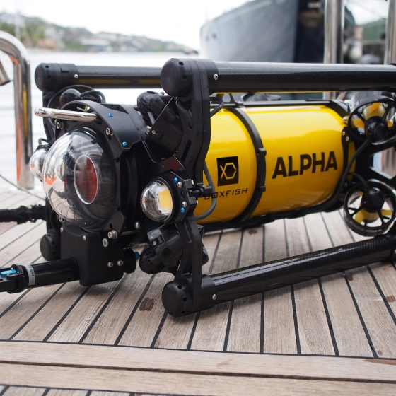 Boxfish Alpha on the deck