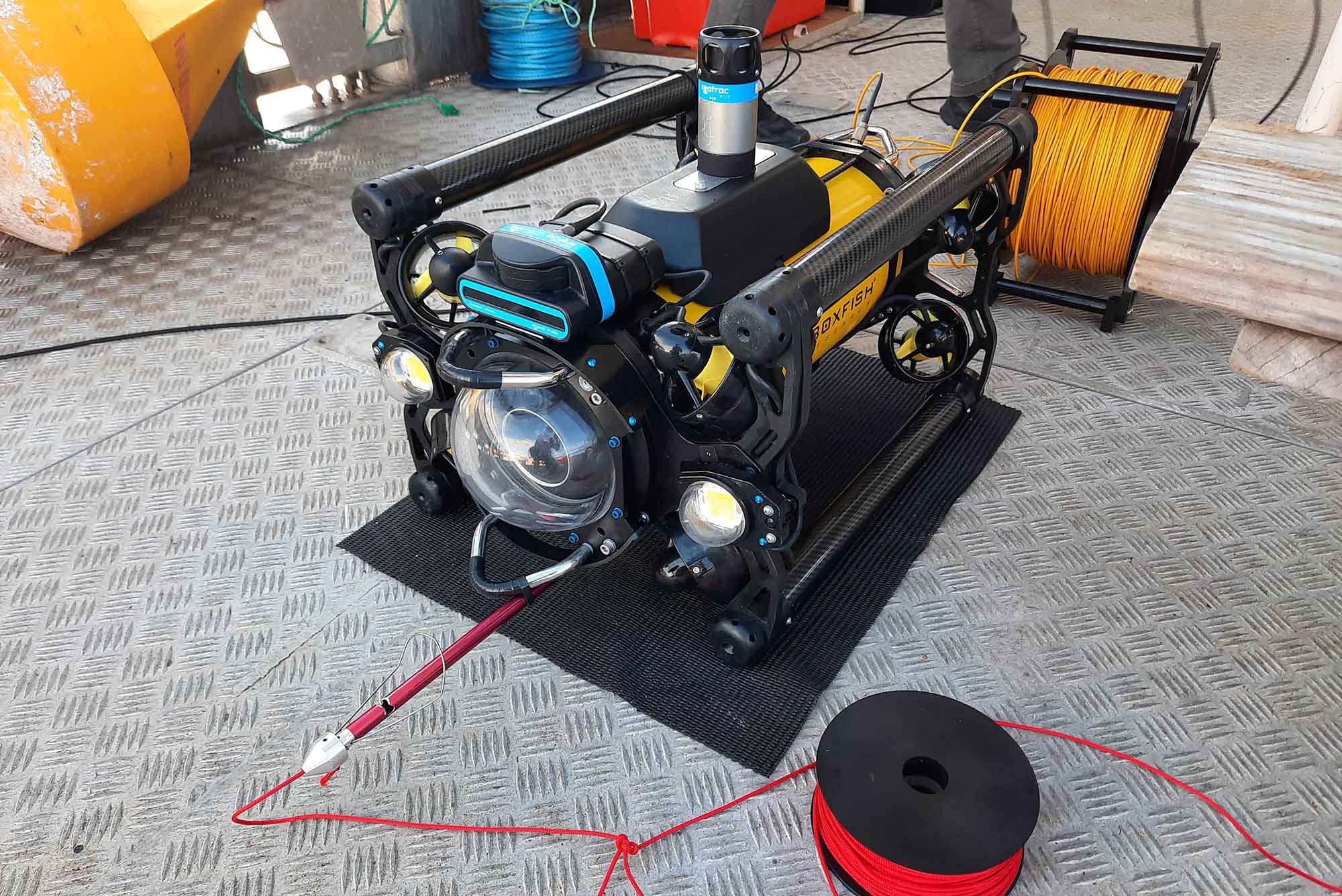 Boxfish ROV used in NIWA Buoy Retrieval