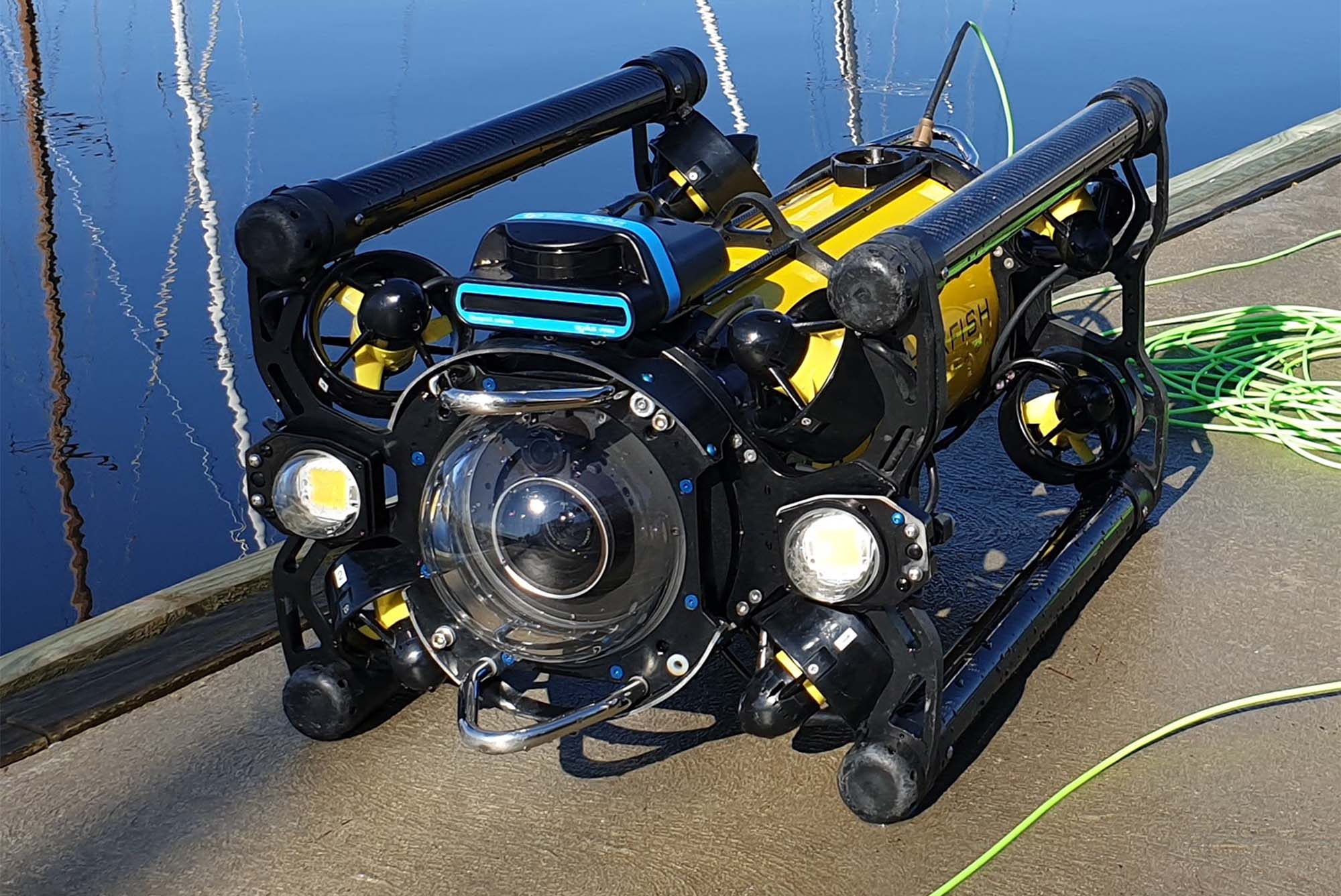 Boxfish ROV equipped with multibeam imaging sonar
