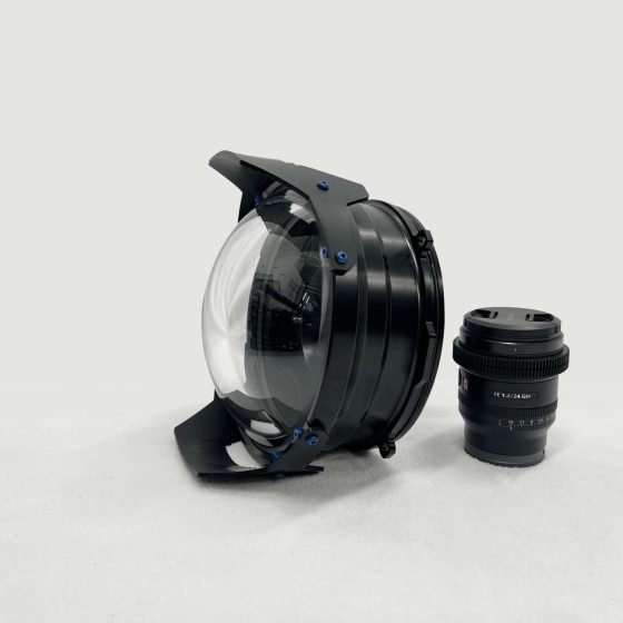 Semi hemispherical dome and 16-35 lens for the Boxfish Luna
